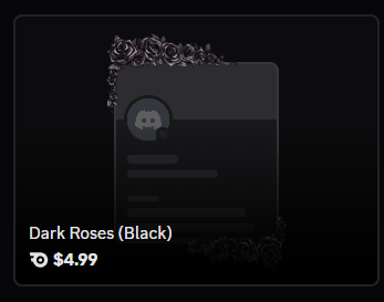 Dark Roses | any color [[Profile Effect]] 🔥Cheap Decoration $4.99