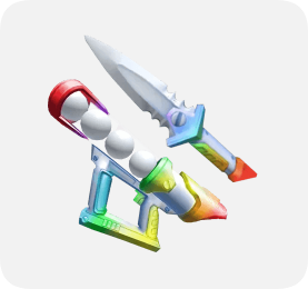 Chroma Snowcannon Set  [MM2] Instant Delivery (24/7 Online )