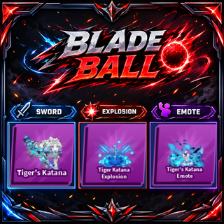 [ Limitedu Set ] Tiger's Katana + Explosion + Emote | FAST DELIVERY✅