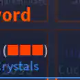 Unusual 4D Sword P3 Charm Crystals (Anubis)