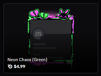 Neon Chaos (Any Color) frame | 🔥Cheap Decoration $4.99