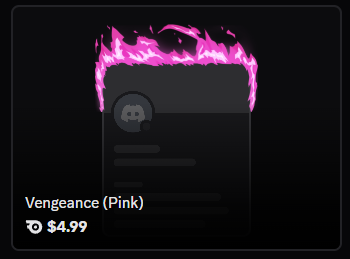 Vengeance (Any Color) frame | 🔥Cheap Decoration $4.99
