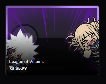 League of Villains profile effect | 🔥Cheap Decoration $5.99