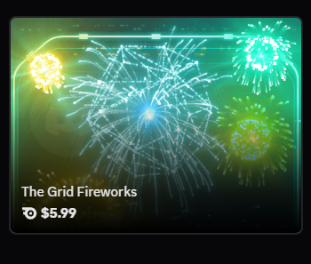 The Grid Fireworks profile effect | 🔥Cheap Decoration $5.99