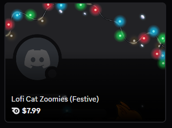 Lofi Cat Zoomies (Festive) profile effect | 🔥Cheap Decoration $7.99