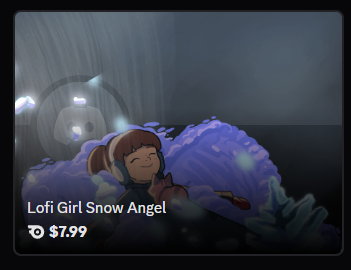 Lofi Girl Snow Angel profile effect | 🔥Cheap Decoration $7.99