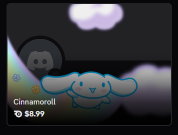 Cinnamoroll profile effect | 🔥Cheap Decoration $8.99