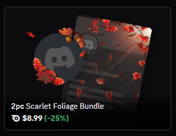 Scarlet Foliage Bundle bundle | 🔥Cheap Decoration $8.99