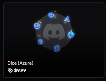 Azure Dice avatar decoration | 🔥Cheap Decoration $9.99
