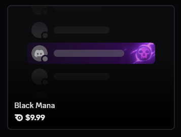 Black Mana nameplate | 🔥Cheap Decoration $9.99