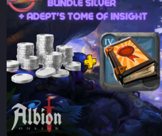 Bundle 100M Silver and 5000 Adept's Tome of Insight (T4)