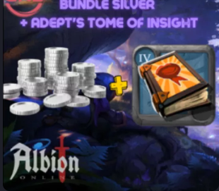 Bundle 5 Million Silver & 100 Adept's Tomes of Insight (T4)
