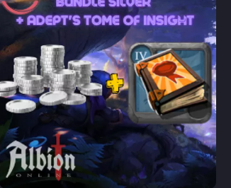 Bundle 100M Silver and 5000 Adept's Tome of Insight (T4)