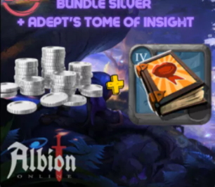 Bundle 5 Million Silver & 100 Adept's Tomes of Insight (T4)