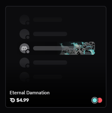 Eternal Damnation (any color) | Nameplate 🔥Cheap Decoration $4.99
