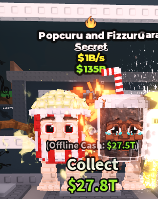 🍔NO TACO🍔 Popcuru and Fizzuru 💵 1B/s 💵 Fire Trait ⭐ YOU GET THE ONE IN PICTURE ✅ 500+ Orders ✅ TOP SELLER ✅ GamerTagz