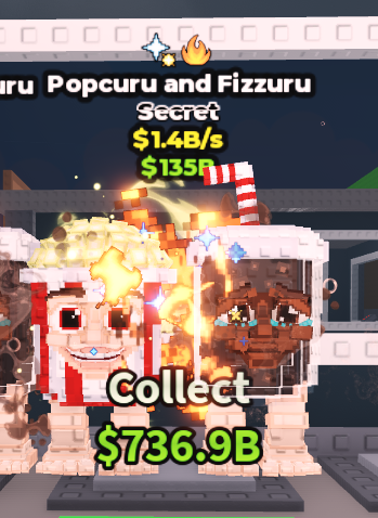 🍔NO TACO🍔 Popcuru and Fizzuru 💵 1.4B/s 💵 Fire + Comet Struck Traits ⭐ YOU GET THE ONE IN PICTURE ✅ 500+ Orders ✅ TOP SELLER ✅ GamerTagz