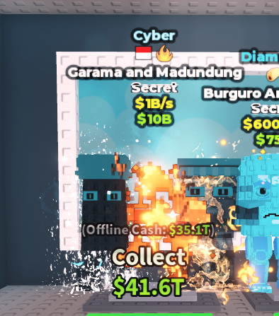 🍔NO TACO🍔 CYBER Garama and Madundung 💵 1B/s 💵 Fire + Indonesia Traits ⭐ YOU GET THE ONE IN PICTURE ✅ 500+ Orders ✅ TOP SELLER ✅ GamerTagz
