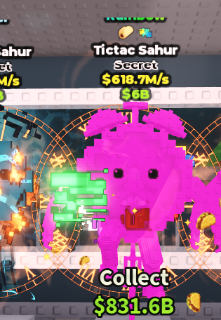 RAINBOW TicTac Sahur 💵 618.7M/s 💵 Taco + Glitched Traits ⭐ YOU GET THE ONE IN PICTURE ✅ 500+ Orders ✅ TOP SELLER ✅ GamerTagz