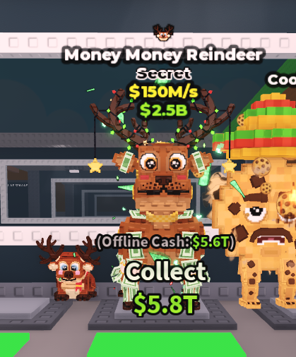 🍔NO TACO🍔 Money Money Reindeer 💵 150M/s 💵 Fire Trait ⭐ YOU GET THE ONE IN PICTURE ✅ 500+ Orders ✅ TOP SELLER ✅ GamerTagz