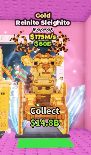 🍔NO TACO🍔 GOLD Reinito Sleighito 💵 175M/s 💵 YOU GET THE ONE IN PICTURE ✅ 500+ Orders ✅ TOP SELLER ✅ GamerTagz