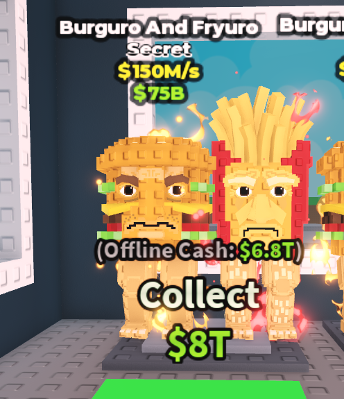 🍔NO TACO🍔 Burguro And Fryuro 💵 150M/s 💵 YOU GET THE ONE IN PICTURE ✅ 500+ Orders ✅ TOP SELLER ✅ GamerTagz