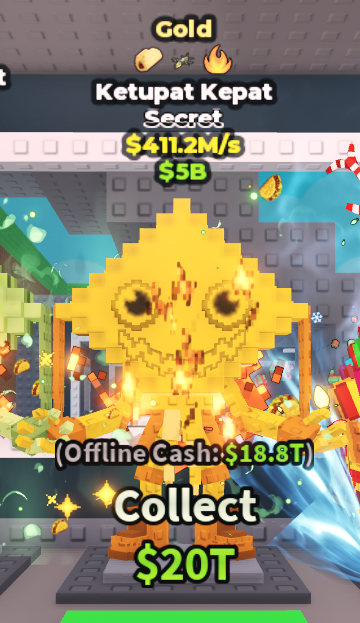 GOLD Ketupat Kepat 💵 411.2M/s 💵 Taco + Explosive + Fire Traits ⭐ YOU GET THE ONE IN PICTURE ✅ 500+ Orders ✅ TOP SELLER ✅ GamerTagz