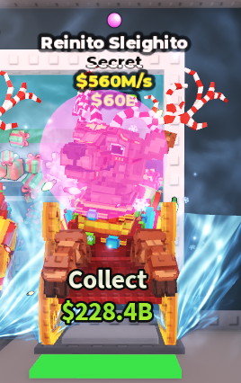 🍔NO TACO🍔 Reinito Sleighito 💵 560M/s 💵 Bubblegum Trait ⭐ YOU GET THE ONE IN PICTURE ✅ 500+ Orders ✅ TOP SELLER ✅ GamerTagz