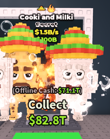 🍔NO TACO🍔 Cooki And Milki 💵 1.5B/s 💵 Fire + Sombrero Traits ⭐ YOU GET THE ONE IN PICTURE ✅ 500+ Orders ✅ TOP SELLER ✅ GamerTagz