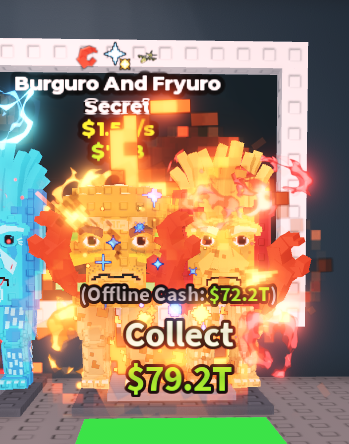 🍔NO TACO🍔 Burguro And Fryuro 💵 1.5B/s 💵 Explosive + Claws + Comet-struck Traits ⭐ YOU GET THE ONE IN PICTURE ✅ 500+ Orders ✅ TOP SELLER ✅ GamerTagz
