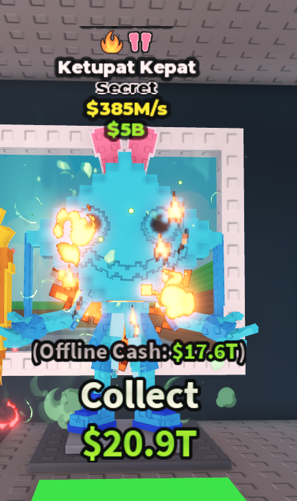 🍔NO TACO🍔 DIAMOND Ketupat Kepat 💵 385M/s 💵 Fire + Bunny Ears Traits ⭐ YOU GET THE ONE IN PICTURE ✅ 500+ Orders ✅ TOP SELLER ✅ GamerTagz