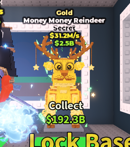 🍔NO TACO🍔 GOLD Money Money Reindeer 💵 31.2M/s 💵 YOU GET THE ONE IN PICTURE ✅ 500+ Orders ✅ TOP SELLER ✅ GamerTagz