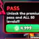 Battle Pass - Premium Pass + All 50 Levels【7499R】