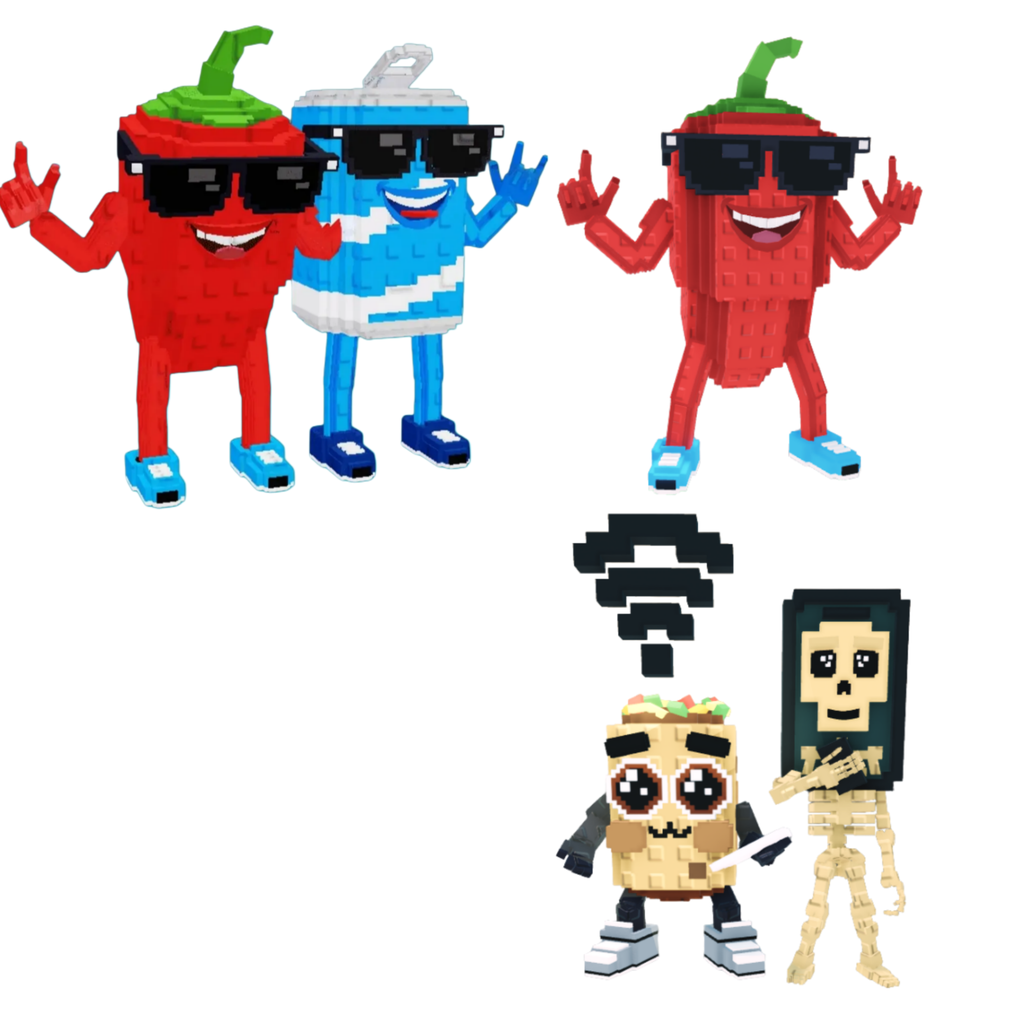 [BUNDLE] - 😿 1x Swaggy Bros 😿 1x Chillin Chili 😿 1x Los Mobilis