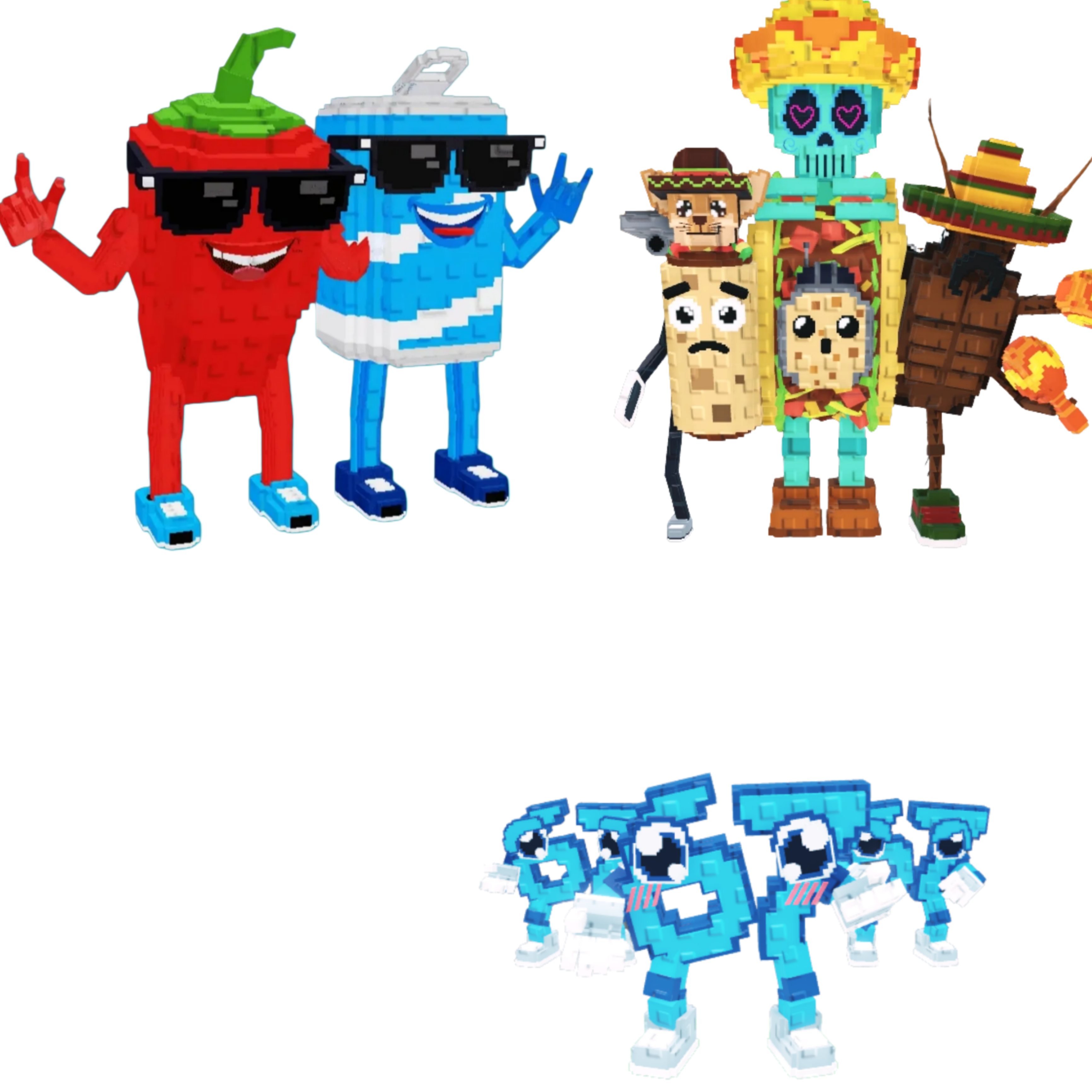 [BUNDLE] - 🙊 1x Swaggy Bros 🙊 1x La Taco Combinasion 🙊 1x Los 67 (Six Seven)
