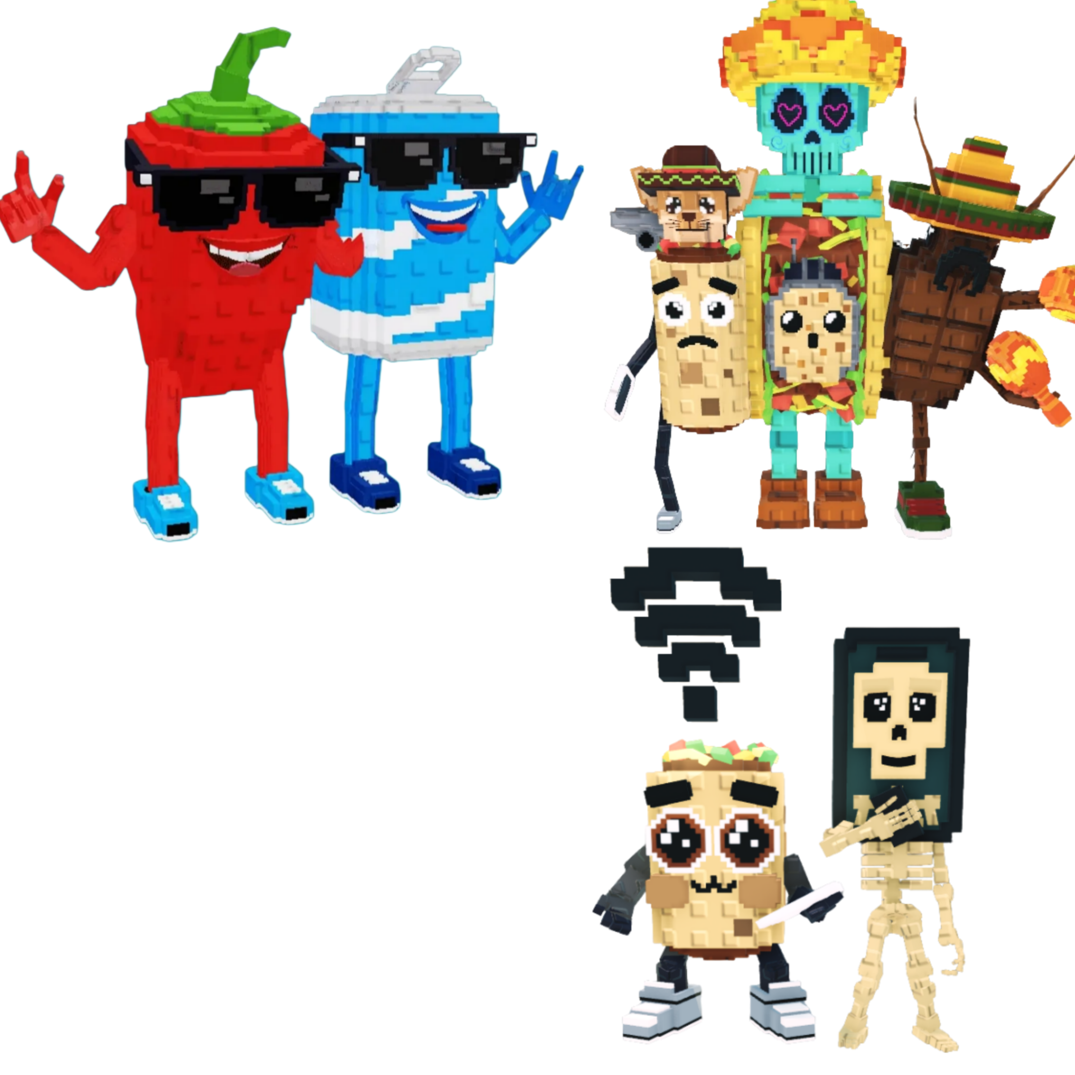 [BUNDLE] - 👹 1x Swaggy Bros 👹 1x La Taco Combinasion 👹 1x Los Mobilis