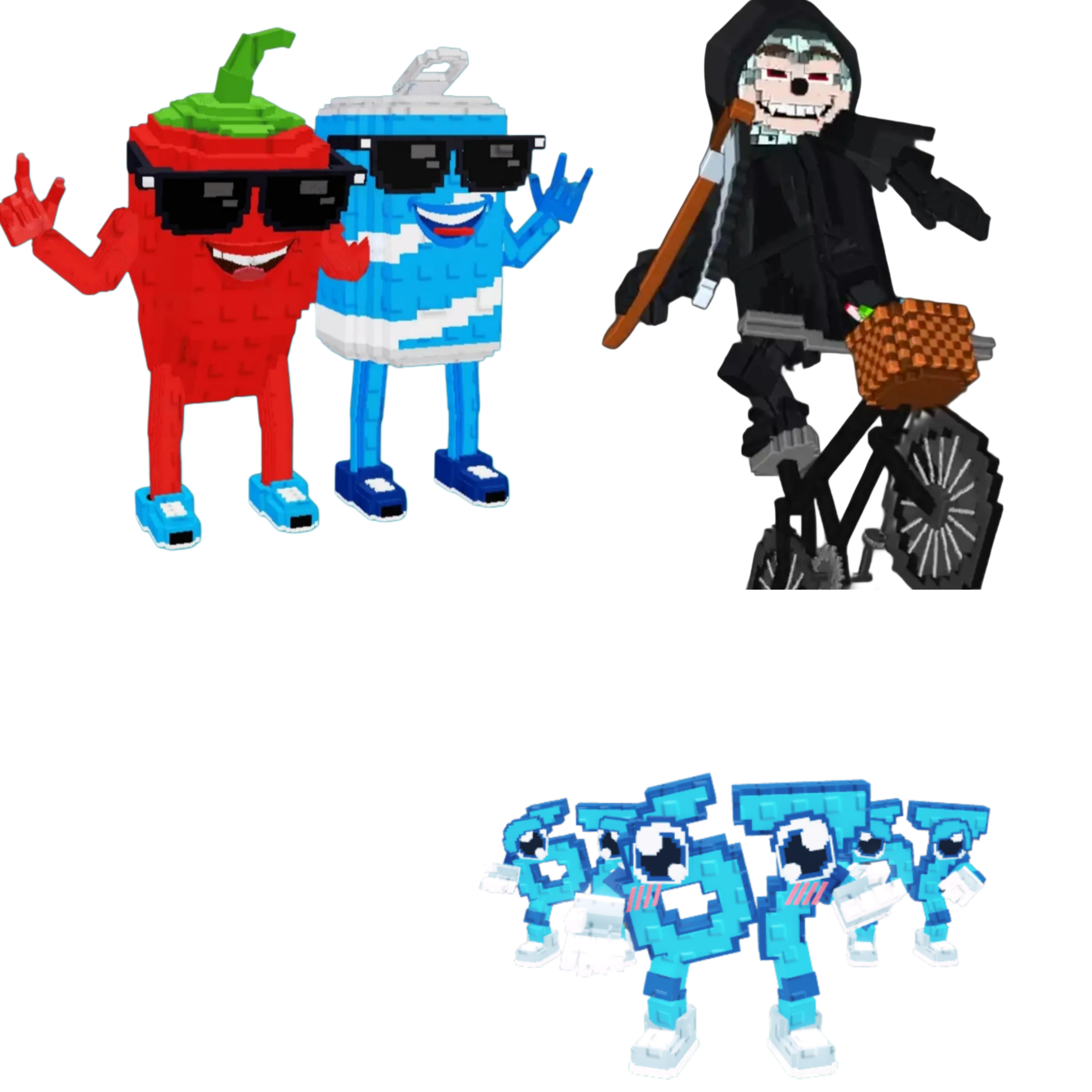 [BUNDLE] - 🐒 1x Swaggy Bros 🐒 1x Los 67 (Six Seven) 🐒 1x Mieteteira Bicicleteira
