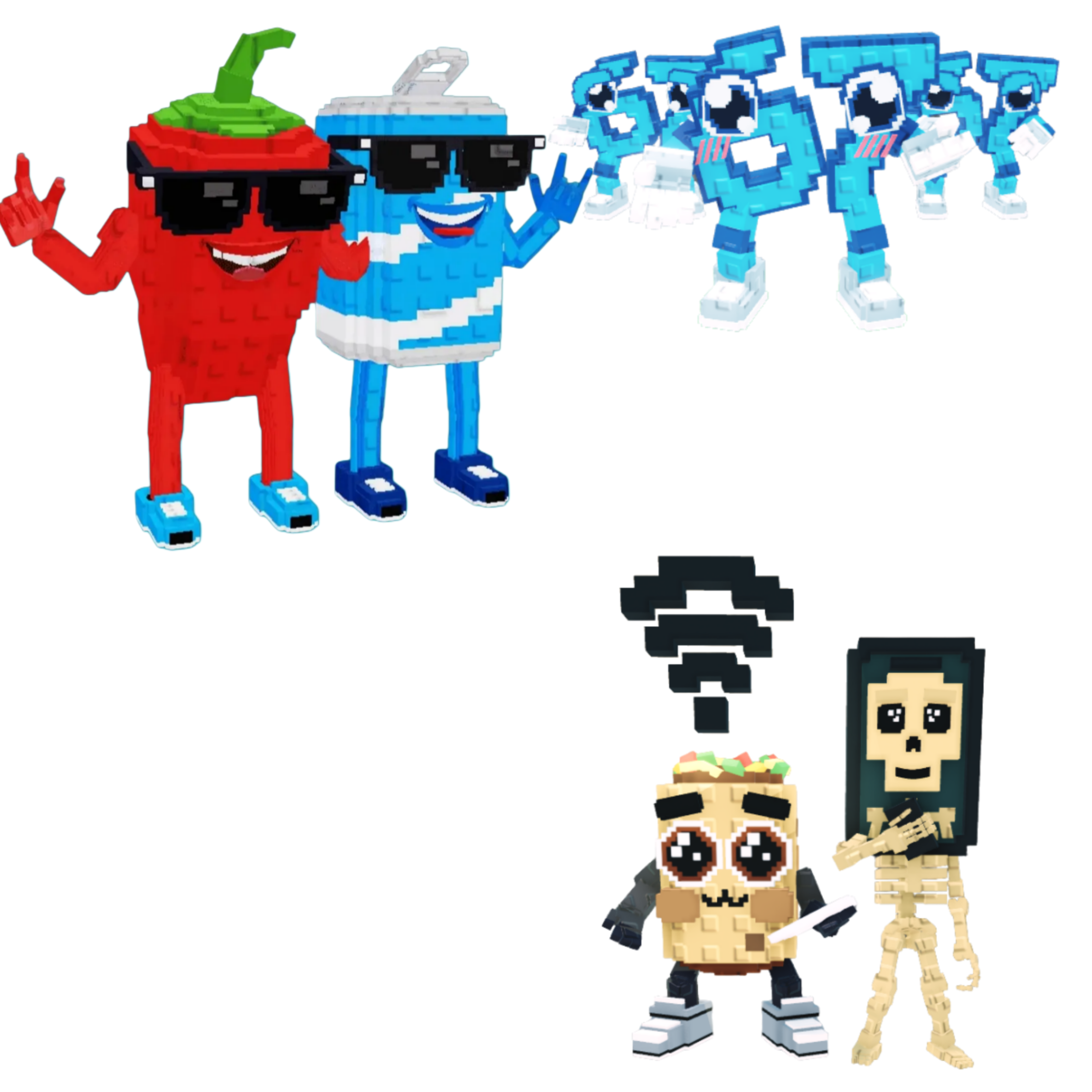 [BUNDLE] - 🐶 1x Swaggy Bros 🐶 1x Los 67 (Six Seven) 🐶 1x Los Mobilis