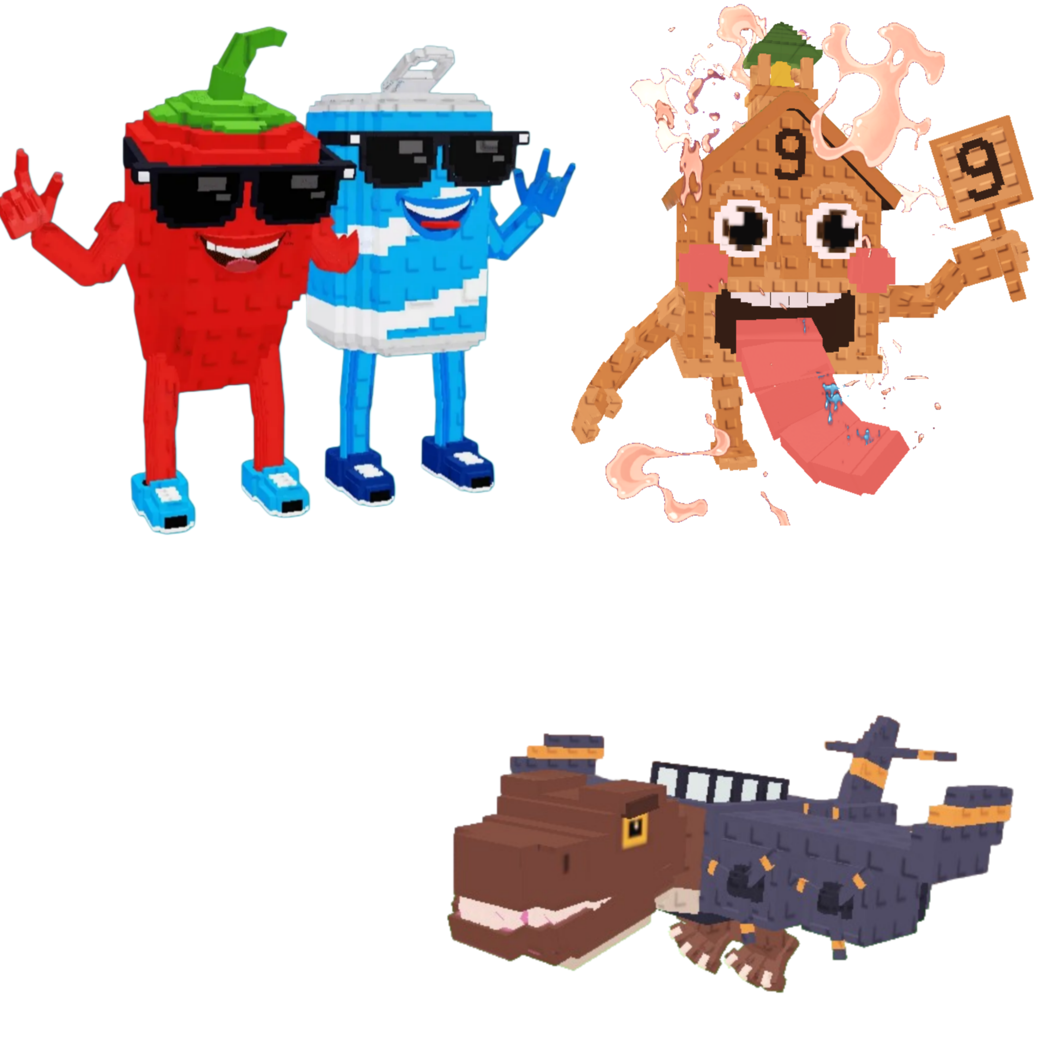[BUNDLE] - 🦁 1x Swaggy Bros 🦁 1x Nuclearo Dinossauro