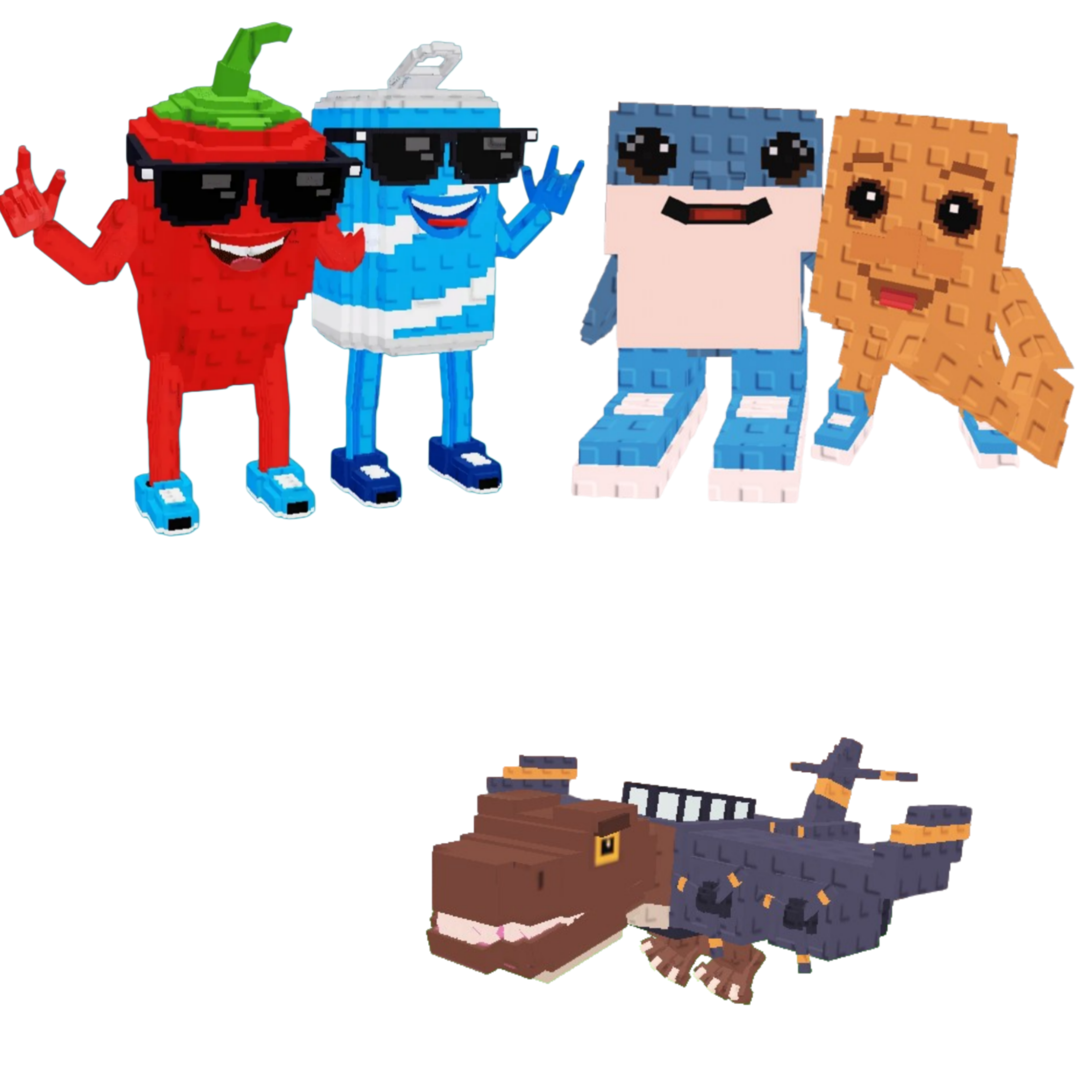 [BUNDLE] - 🦌 1x Swaggy Bros 🦌 1x Los Bros 🦌 1x Nuclearo Dinossauro