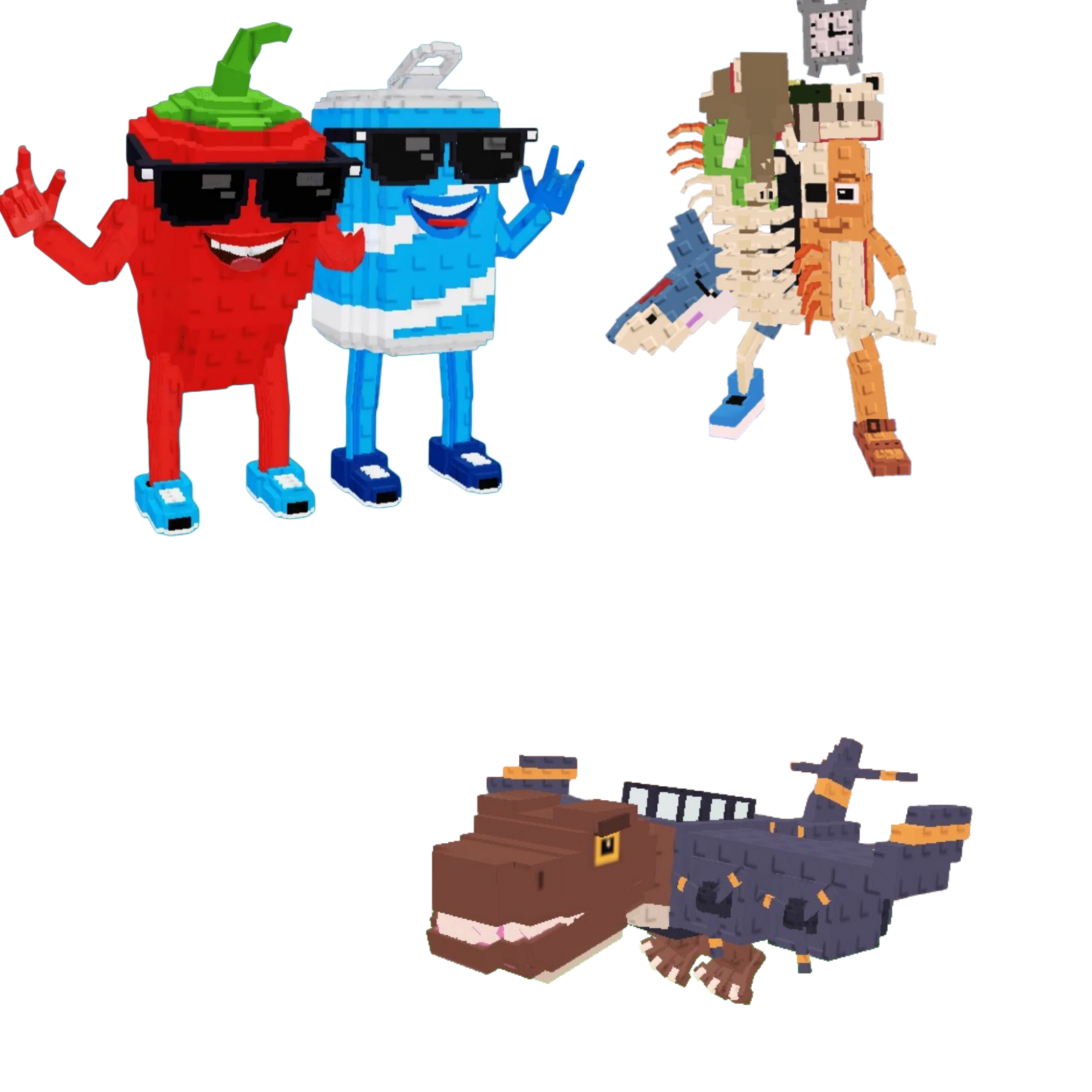 [BUNDLE] - 🐷 1x Swaggy Bros 🐷 1x Nuclearo Dinossauro 🐷 1x La Extinct Grande