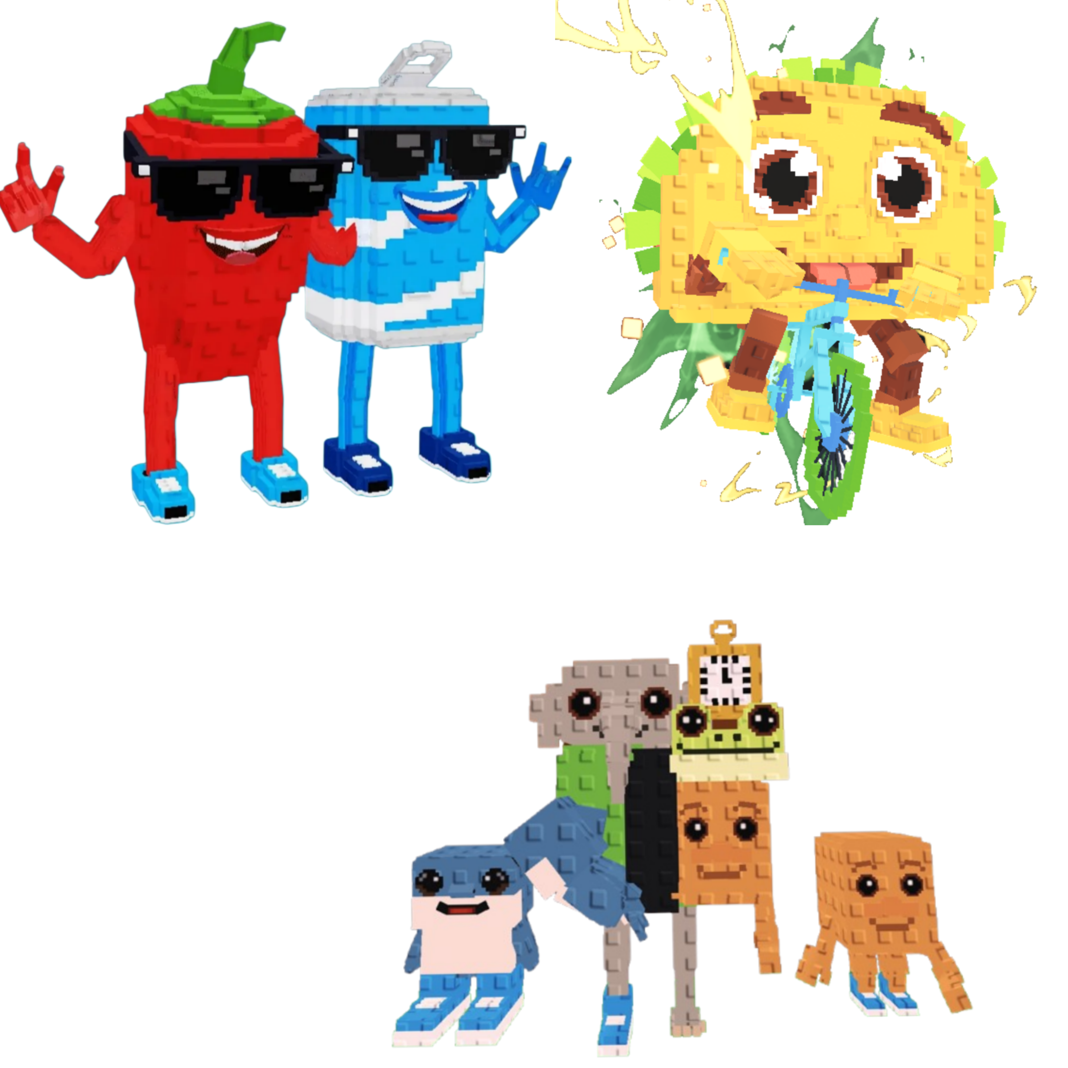 [BUNDLE] - 🐏 1x Swaggy Bros 🐏 1x Tacorita Bicicleta 🐏 1x Los Combinasionas
