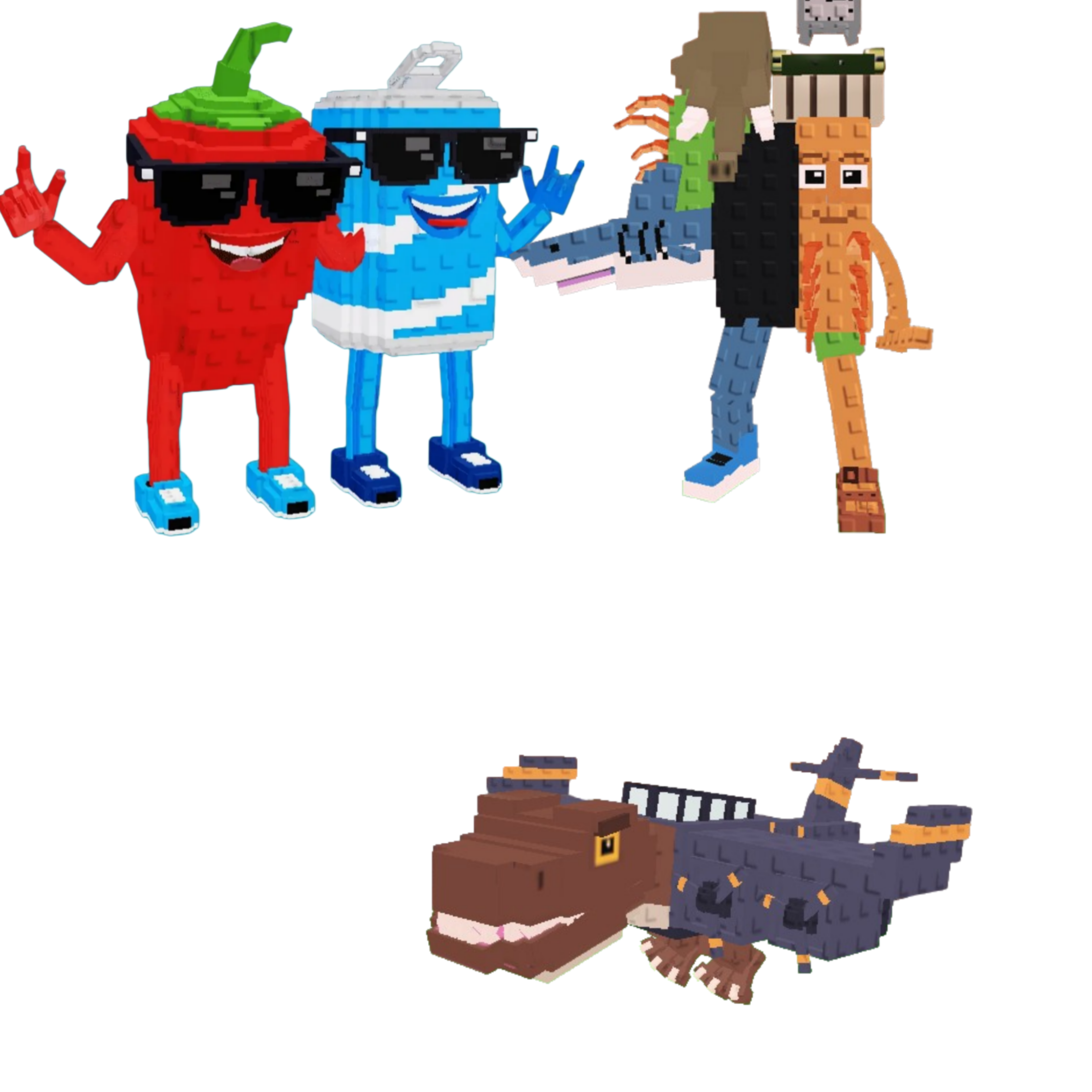 [BUNDLE] - 🐪 1x Swaggy Bros 🐪 1x Nuclearo Dinossauro 🐪 1x La Grande Combinasion