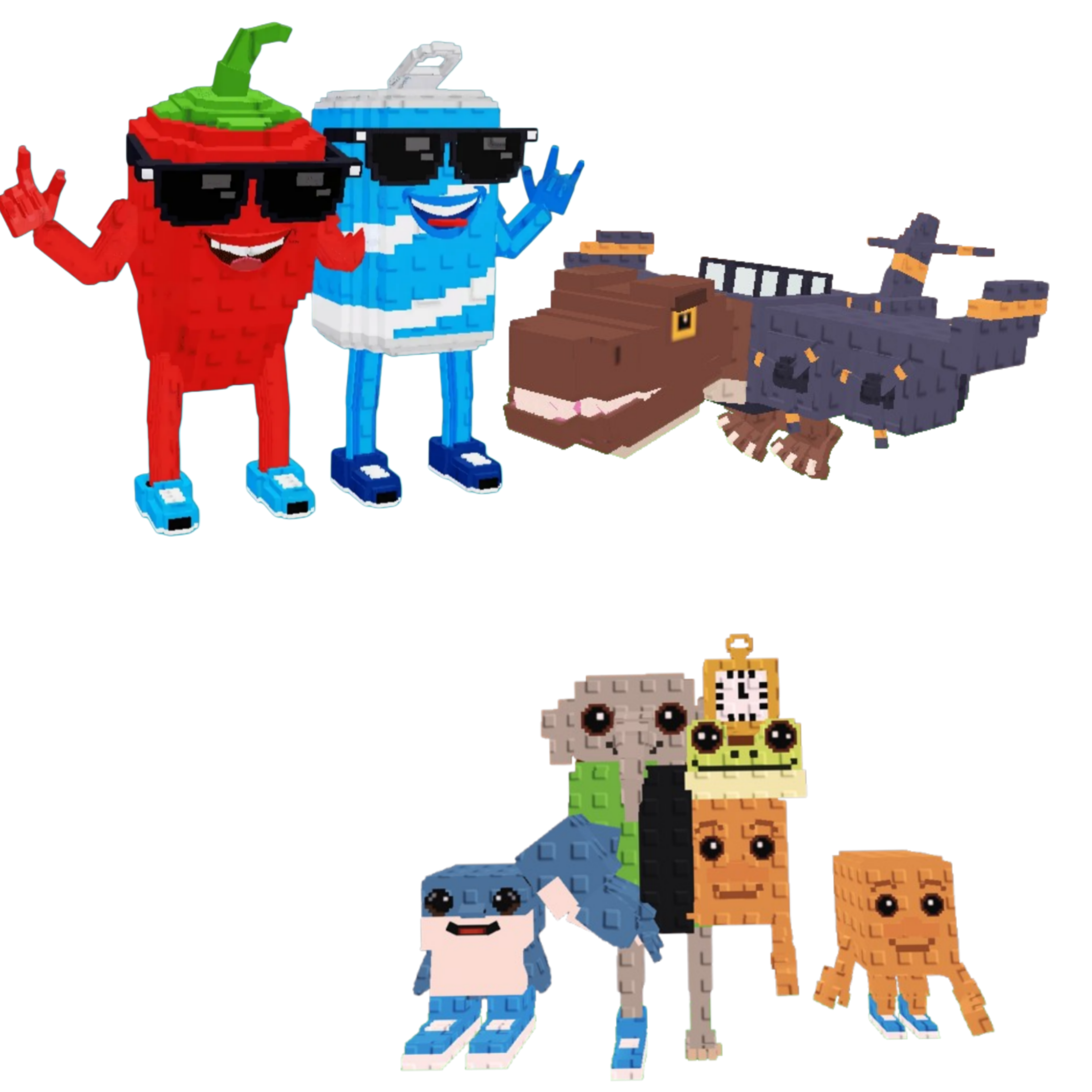 [BUNDLE] - 🐫 1x Swaggy Bros 🐫 1x Nuclearo Dinossauro 🐫 1x Los Combinasionas