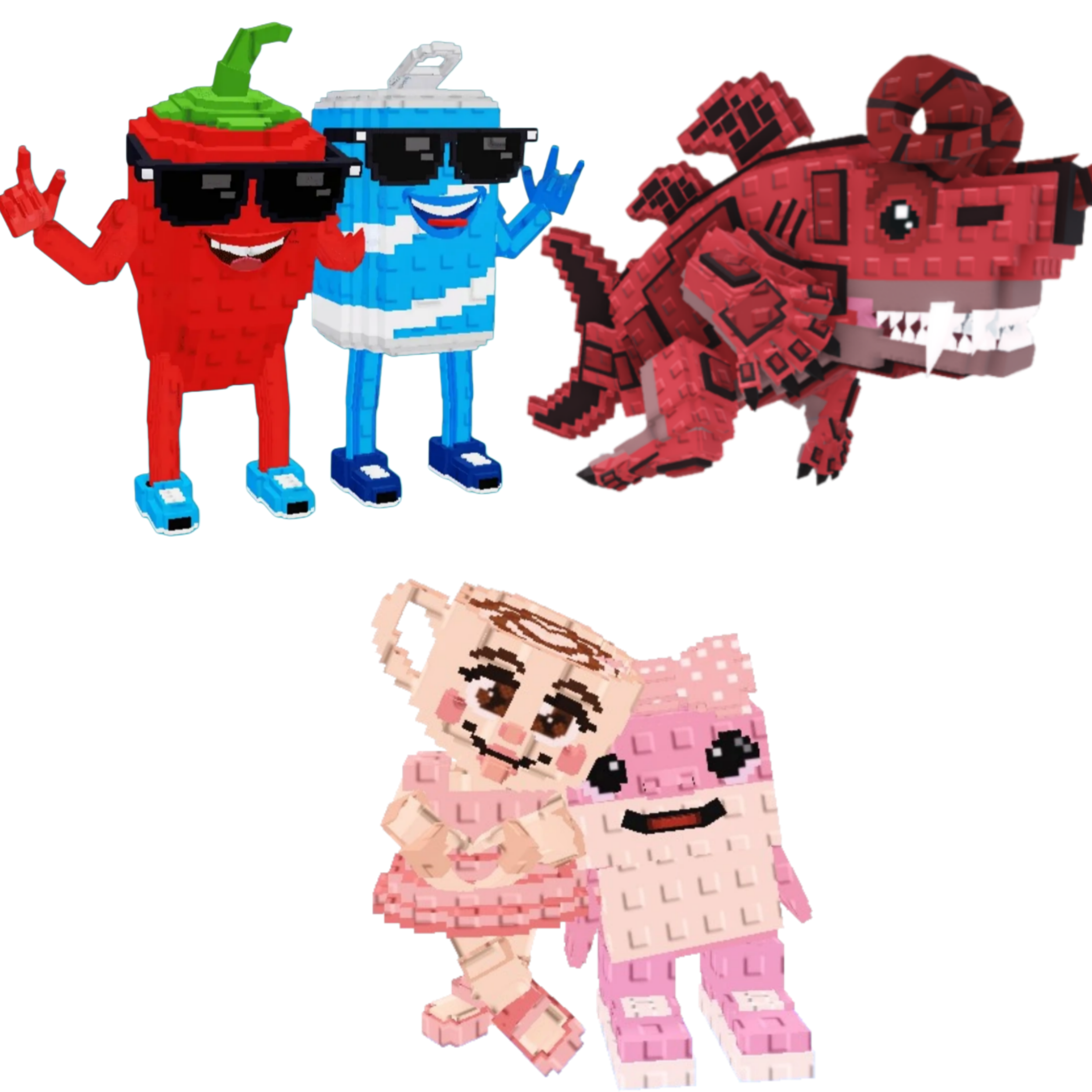 [BUNDLE] - 🦏 1x Swaggy Bros 🦏 1x Eviledon 🦏 1x Las Sis