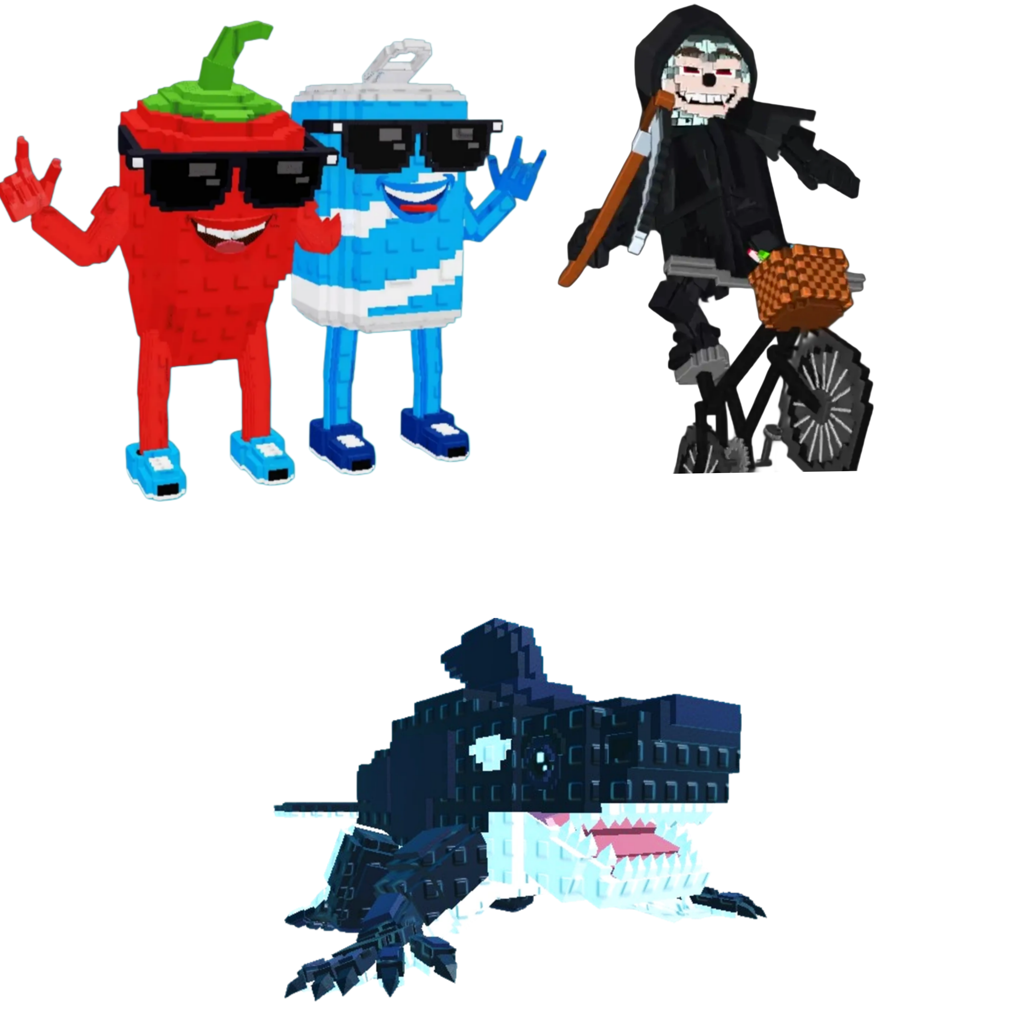 [BUNDLE] - 🦔 1x Swaggy Bros 🦔 1x Orcaledon 🦔 1x Mieteteira Bicicleteira