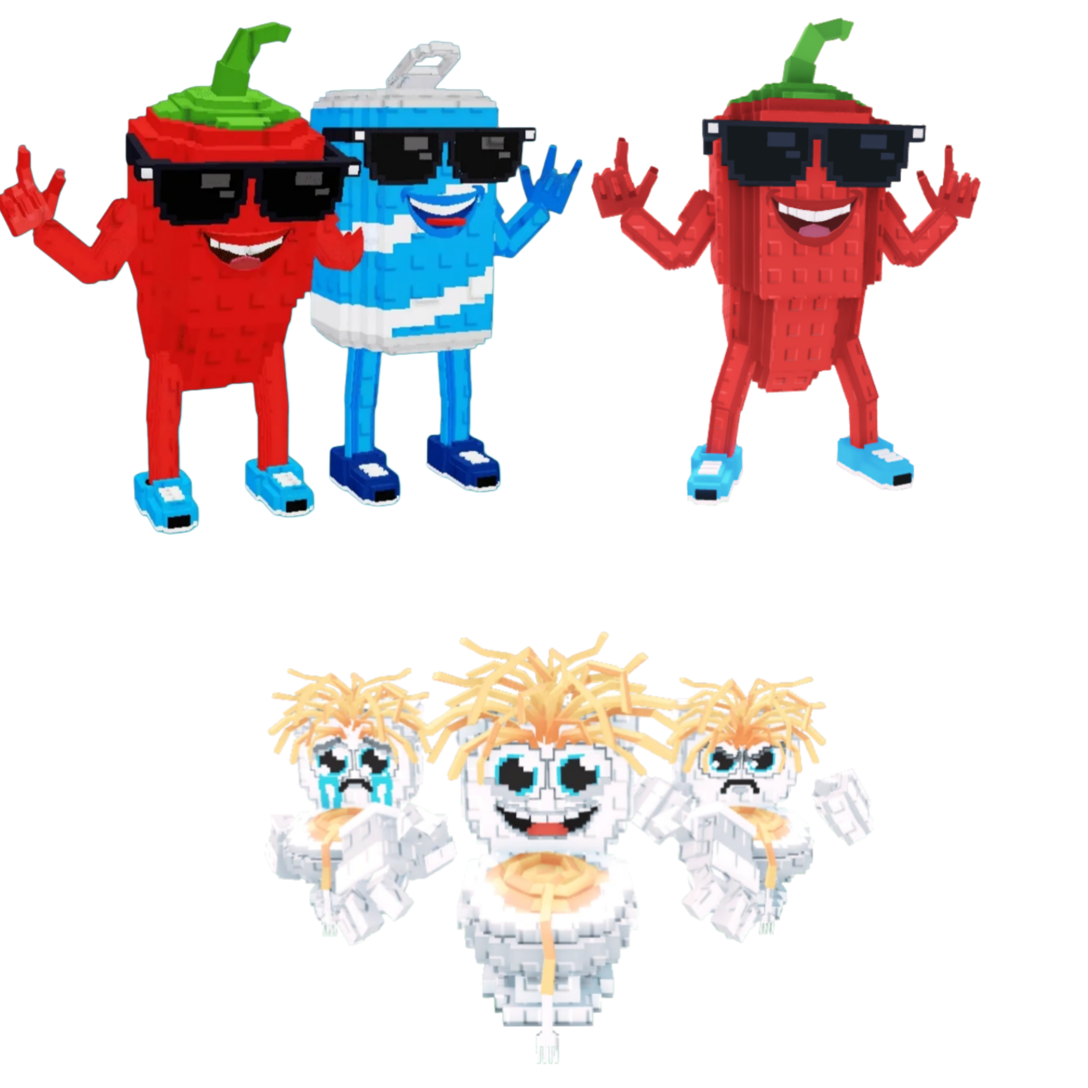 [BUNDLE] - 🐨 1x Swaggy Bros 🐨 1x Los Spaghettis 🐨 1x Chillin Chili