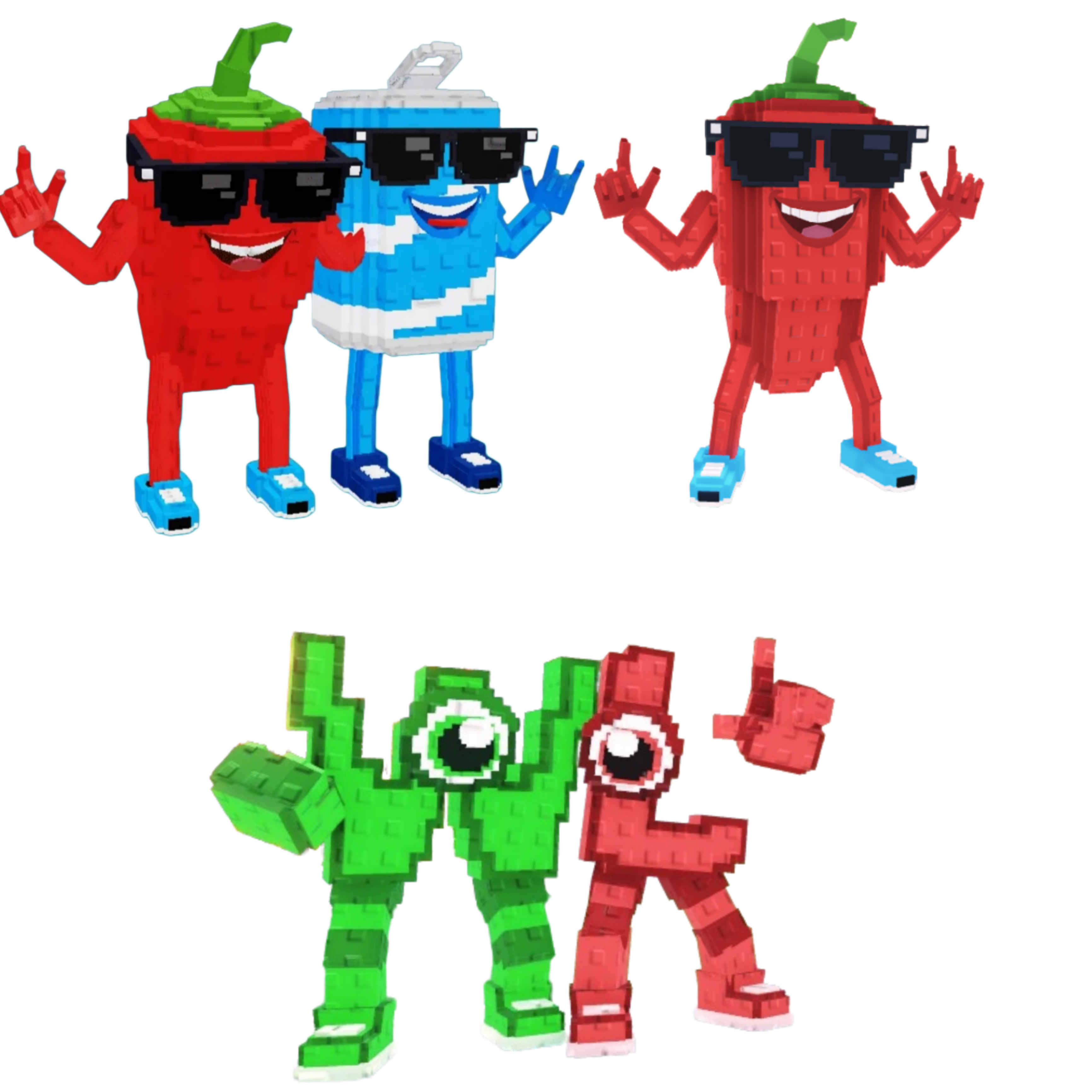 [BUNDLE] - 🐼 1x Swaggy Bros 🐼 1x Chillin Chili 🐼 1x W or L (WorL)