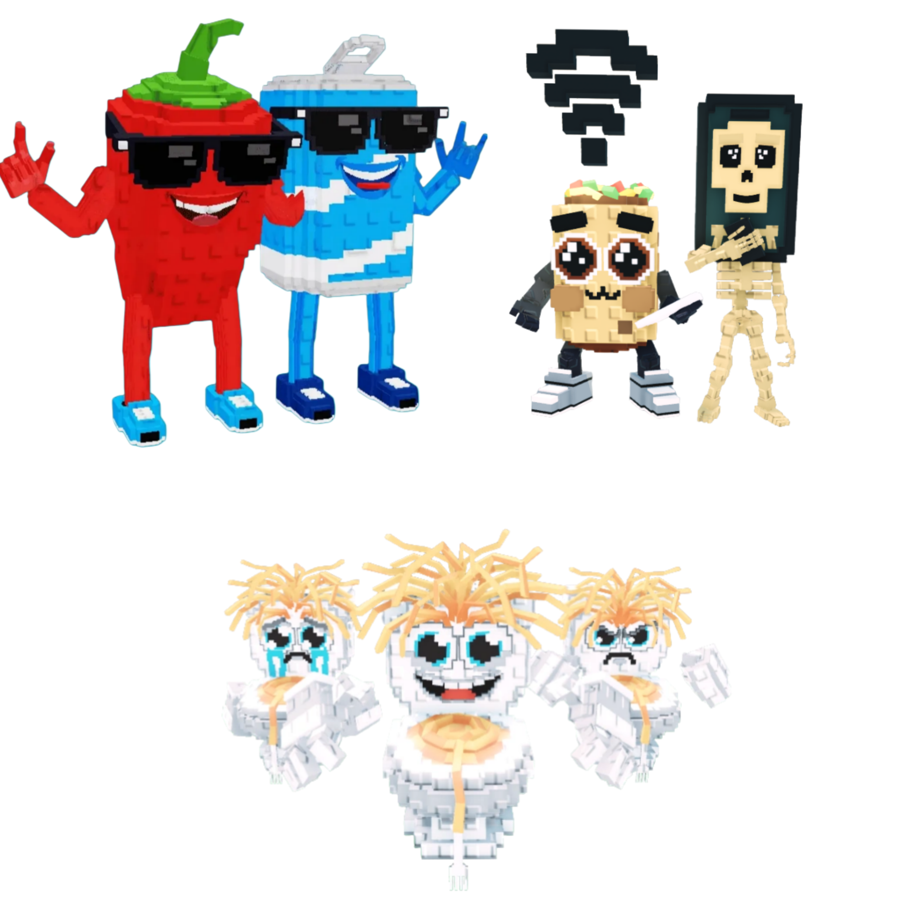 [BUNDLE] - 🦜 1x Swaggy Bros 🦜 1x Los Spaghettis 🦜 1x Los Mobilis