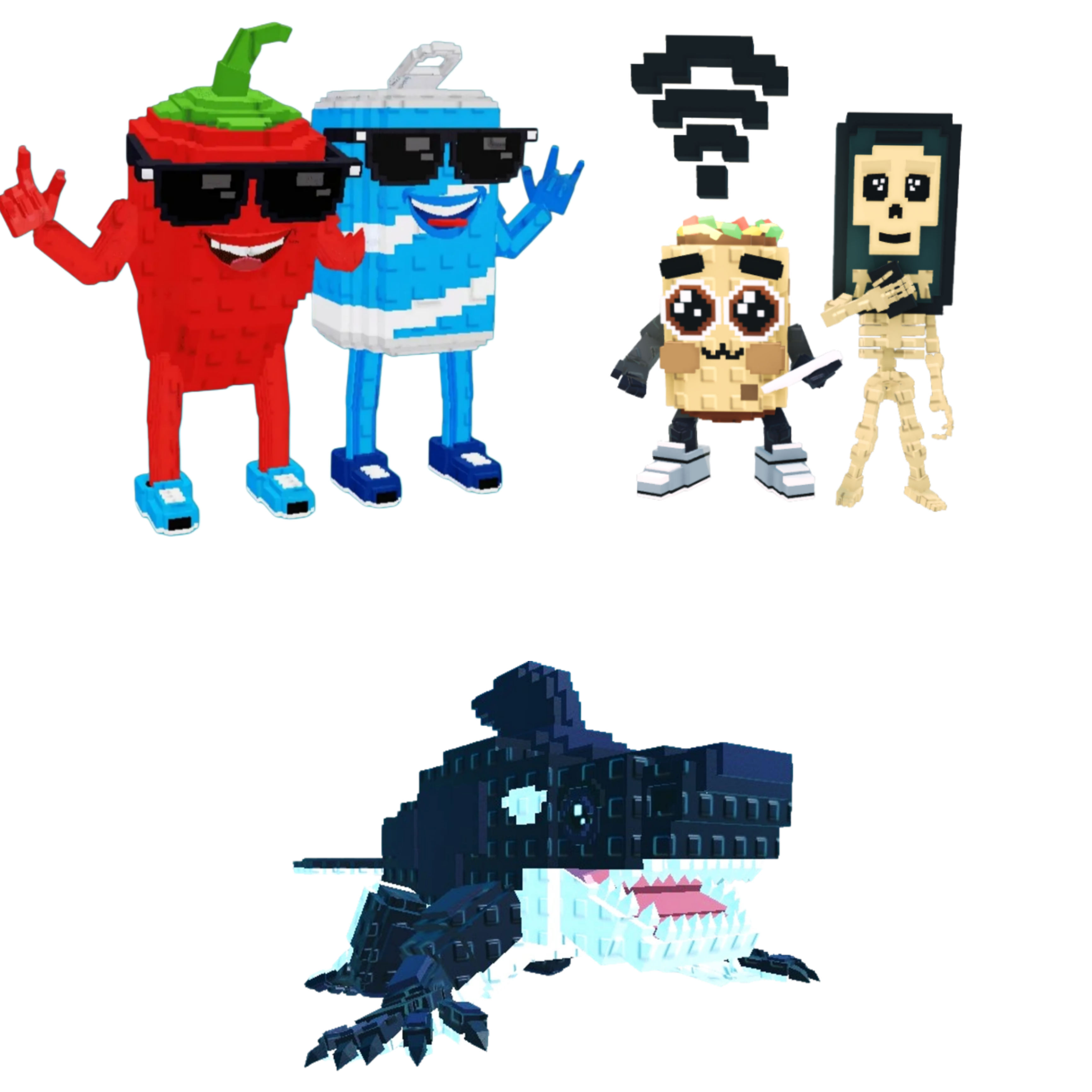 [BUNDLE] - 🐸 1x Swaggy Bros 🐸 1x Orcaledon 🐸 1x Los Mobilis